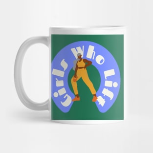 Girls Who Lift Orange & Blue Mug